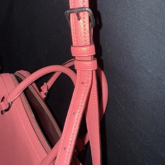 Coach Coral Leather Satchel and Matching Wallet - Picture 6 of 16